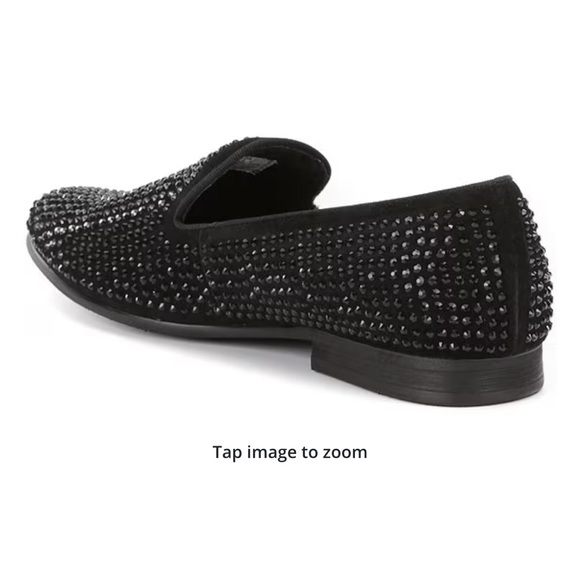 NEW IN BOX Steve Madden Men's Caviar Rhinestone Slipper Loafer size 7.5 - Picture 6 of 16
